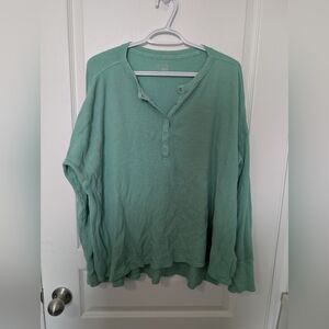 OFFLINE By Aerie Wow! Waffle Henley T-Shirt